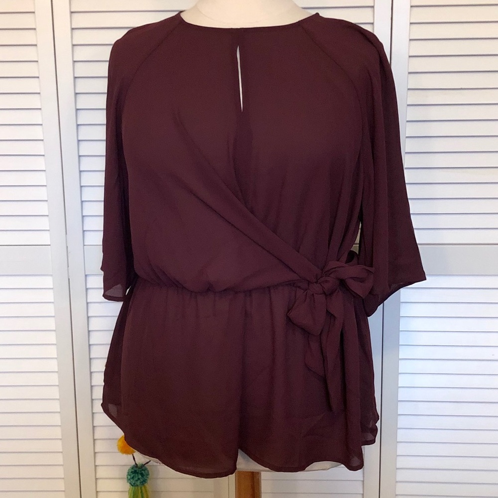 NWT Lane Bryant Faux Wrap Blouse. Size 20